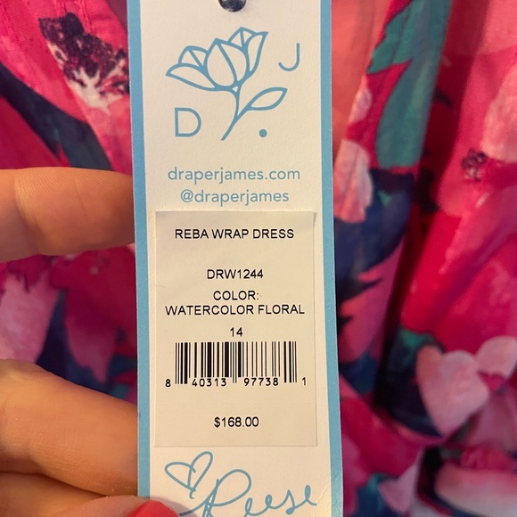 Draper James Floral Wrap Dress NWT - Picture 5 of 6